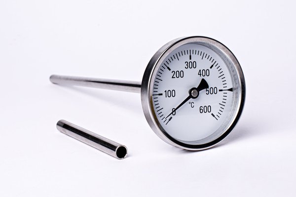 600°C Thermometer Ofenthermometer Backofenthermometer 100 bis 800 mm Schaftlänge