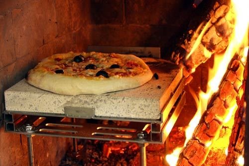 Pizza Casa Pizzastein mit Zubehör 10 teilig für Kamine Holzöfen und Schwedenöfen