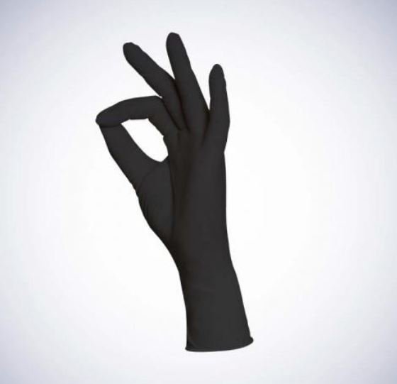 100 Einmal Nitril-Handschuhe Style Black für Küche Kochen Service Haushalt Profigastronomie Gr.S-XXL